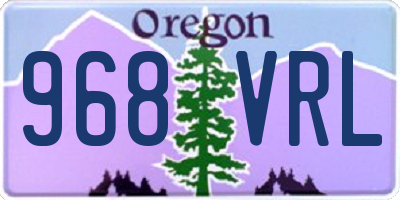 OR license plate 968VRL