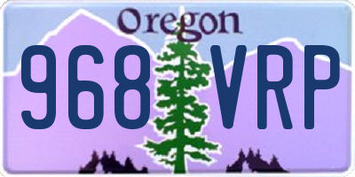 OR license plate 968VRP