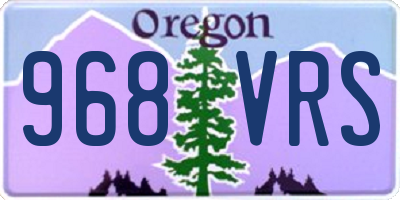 OR license plate 968VRS