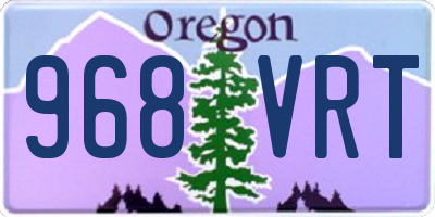 OR license plate 968VRT