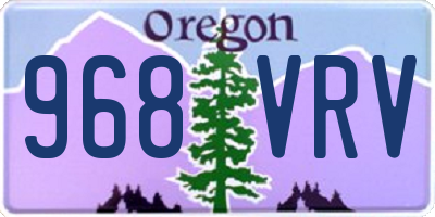 OR license plate 968VRV