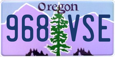 OR license plate 968VSE