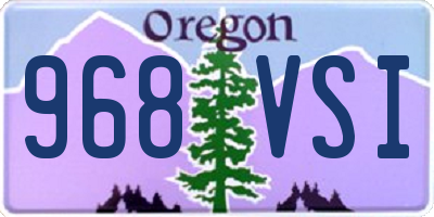 OR license plate 968VSI