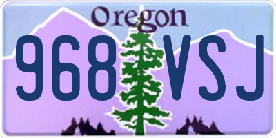 OR license plate 968VSJ