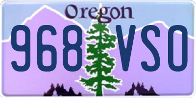OR license plate 968VSO