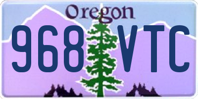 OR license plate 968VTC