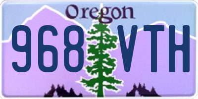OR license plate 968VTH