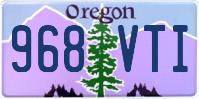 OR license plate 968VTI