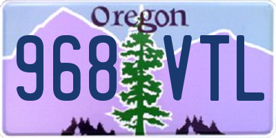 OR license plate 968VTL