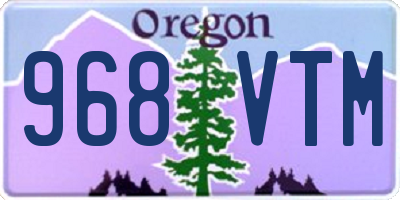 OR license plate 968VTM