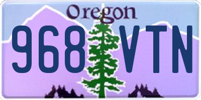 OR license plate 968VTN