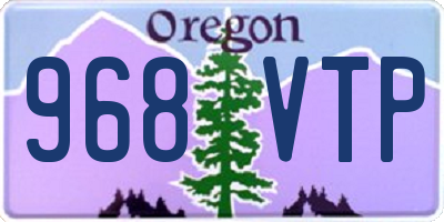 OR license plate 968VTP