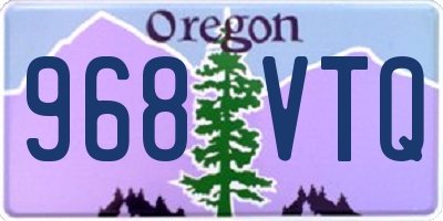 OR license plate 968VTQ