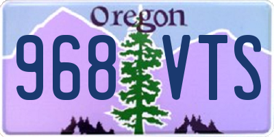 OR license plate 968VTS