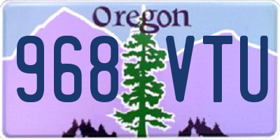 OR license plate 968VTU