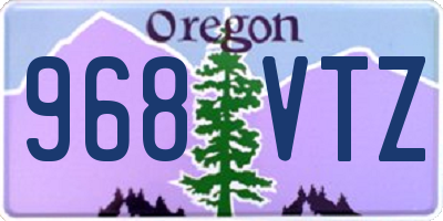 OR license plate 968VTZ