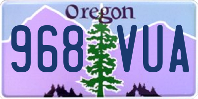 OR license plate 968VUA