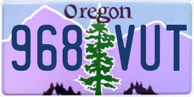 OR license plate 968VUT