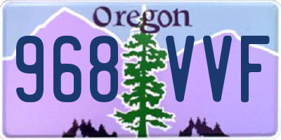 OR license plate 968VVF
