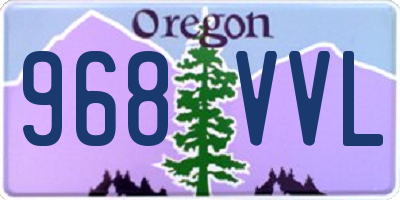 OR license plate 968VVL