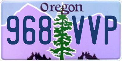 OR license plate 968VVP