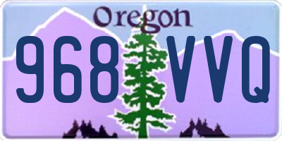 OR license plate 968VVQ
