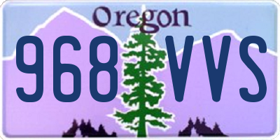 OR license plate 968VVS