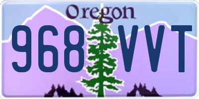 OR license plate 968VVT