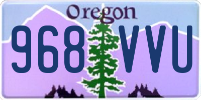 OR license plate 968VVU