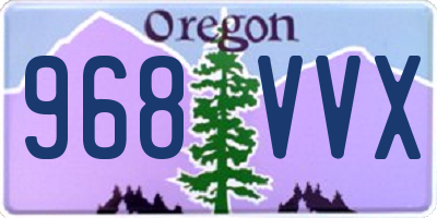 OR license plate 968VVX