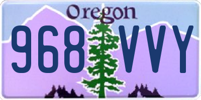 OR license plate 968VVY