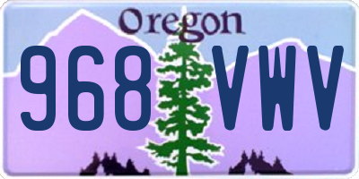 OR license plate 968VWV