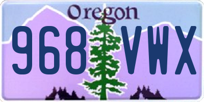 OR license plate 968VWX