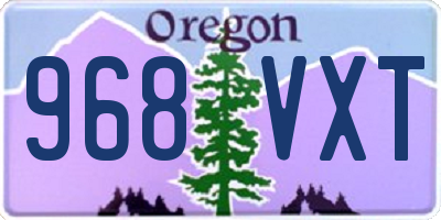 OR license plate 968VXT