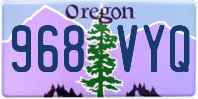 OR license plate 968VYQ
