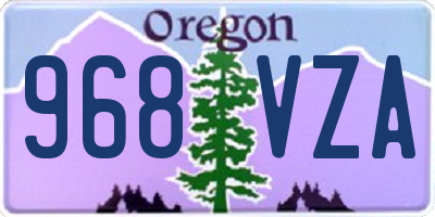 OR license plate 968VZA