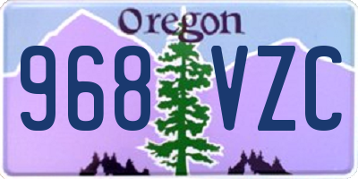 OR license plate 968VZC