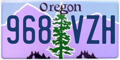 OR license plate 968VZH