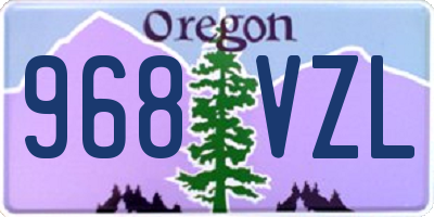 OR license plate 968VZL