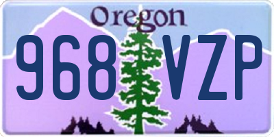 OR license plate 968VZP