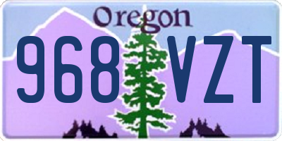 OR license plate 968VZT