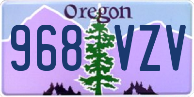 OR license plate 968VZV