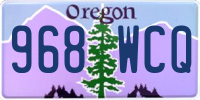 OR license plate 968WCQ
