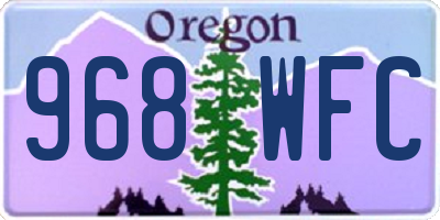 OR license plate 968WFC