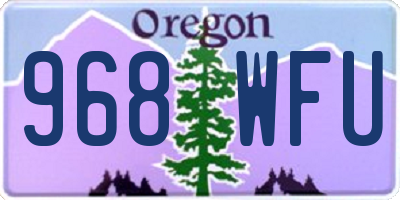 OR license plate 968WFU