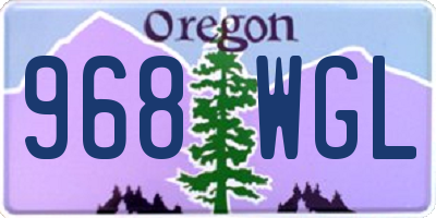 OR license plate 968WGL