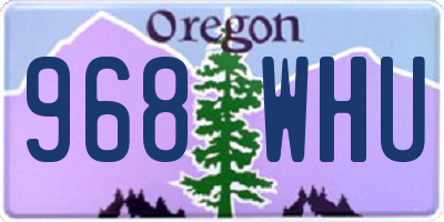 OR license plate 968WHU