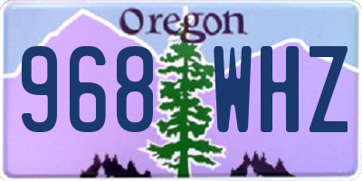 OR license plate 968WHZ