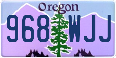 OR license plate 968WJJ