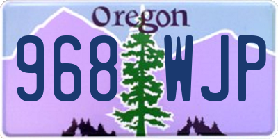 OR license plate 968WJP
